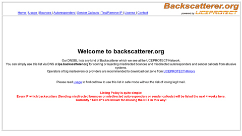 Screenshot of http://www.backscatterer.org/