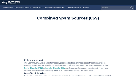 Screenshot of http://www.spamhaus.org/css/